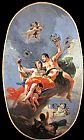 Giovanni Battista Tiepolo Canvas Paintings - The Triumph of Zephyr and Flora